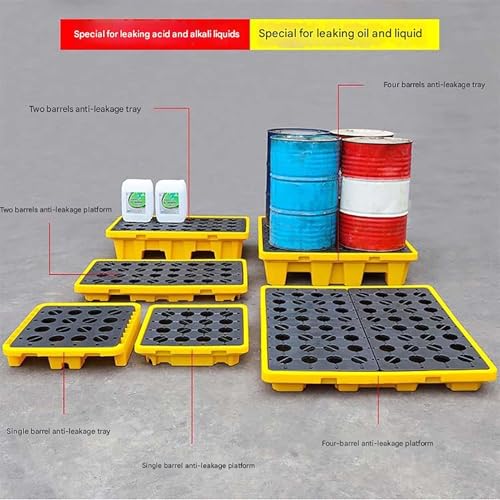 Plataforma modular industrial para derrames de alta resistencia con dren 6