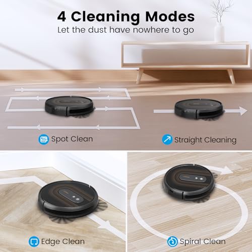 Image of AIRROBO 2800Pa Robot Vacuum, 600ml Dustbin, APP /Alexa Control, Super Thin,Quiet, Self-Charging,for Hard Floor,Carpet and Pet Hair