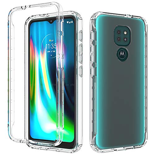 Dzxouui for Motorola G9 Play Case,Motorola G9 Case,Motorola E7 Plus Case,Heavy Duty Bumper Soft Clear TPU Cover Phone Cases for Motorola Moto G9 Play(Clear)