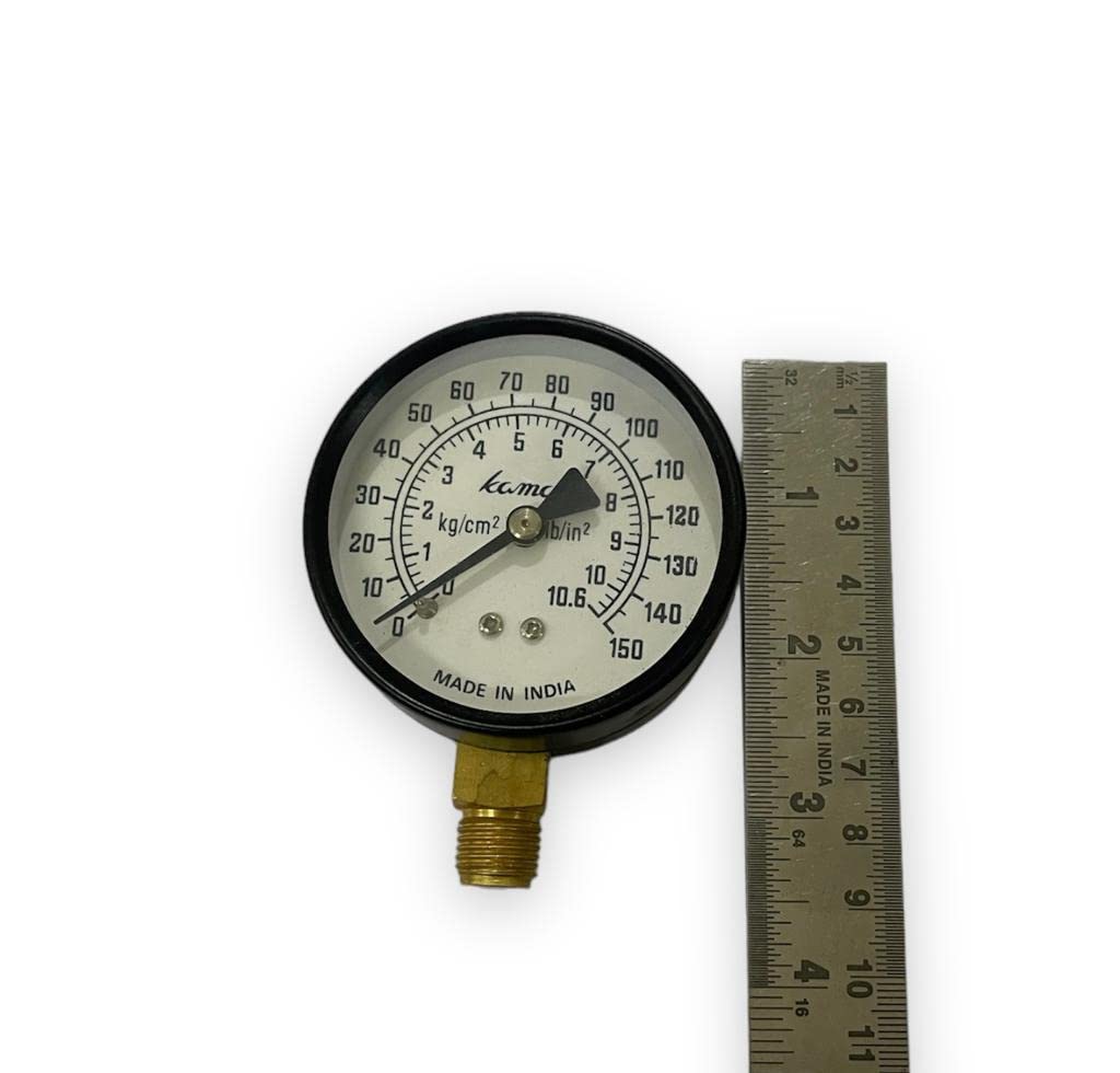 Generic Water Pressure Dial Hydraulic Pressure Gauge Meter Manometer 1/4" NPT Thread manometre pression-image-49
