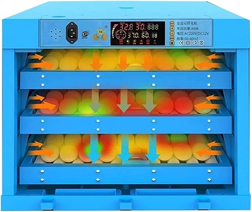 ESTGEN Fully Automatic Egg Incubator Digital Hatcher 192 Eggs Automatic Egg Turning Temperature Control for Chicken Quail Duck Goose