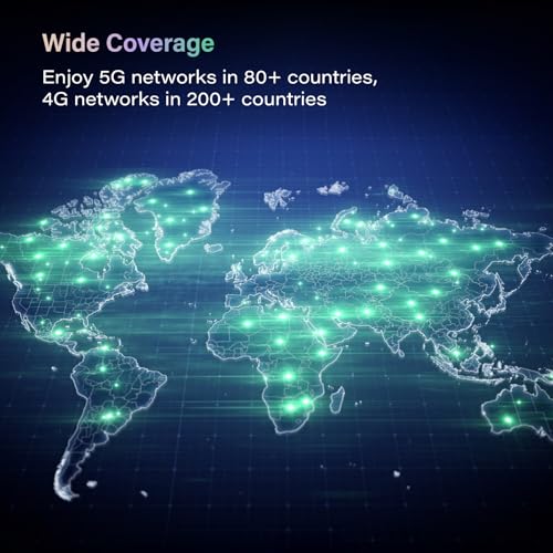 undefined GlocalMe Numen Air 5G Hotspot with 30GB US/CA/MX Data 60Days, Portable WiFi Hotspot for Travel, Ultra High Speed Mobile Hotspot Device with Touch Screen, No SIM Card Required, 16 Connected Devices の商品画像 2