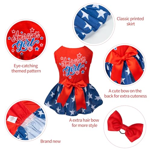 Image of CuteBone Dog Mesh Dress Puppy Sundress Pet Outfit Summer Fashion for Small Dogs Girl Cat Clothes