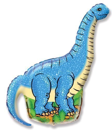 Dinosaur Party Blue Diplodocus 26" Foil Balloon