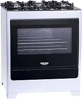 Fogão 5 bocas Dako Supreme Glass Branco com mesa de vidro e Acendimento automático - Bivolt