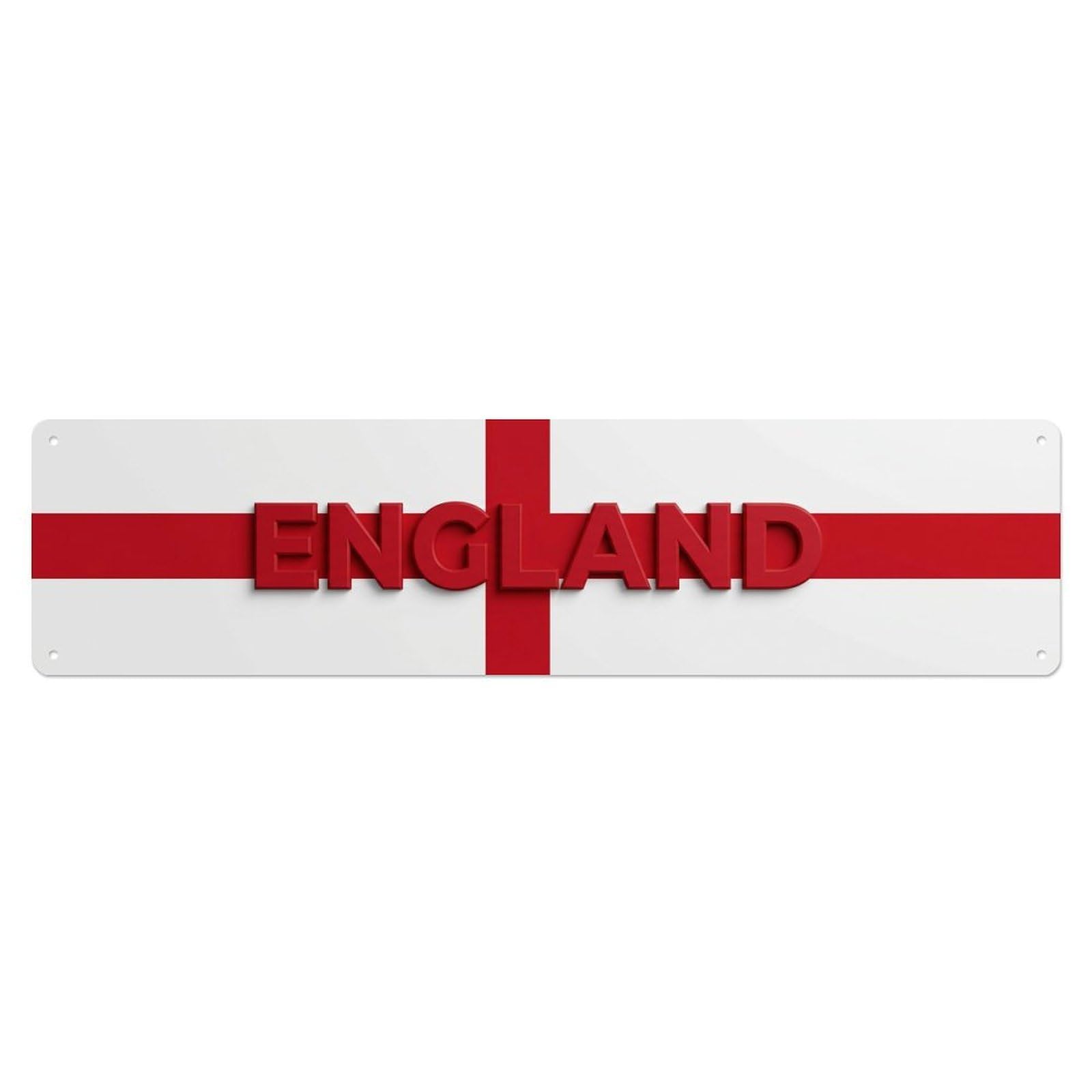Vintage England Flag Pattern Metal Tin Sign