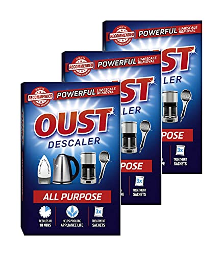 3 x 3 bustine Oust multiuso Descaler Cleaner Bollitore Ferro