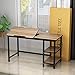 LITTLE TREE Drafting Table, Multi-Function Drawing Table with Adjustable Tiltable Stand Table Board, Can Also be Computer Desk, Writing Desk or Workstation for Office and Home Use. (Oak)