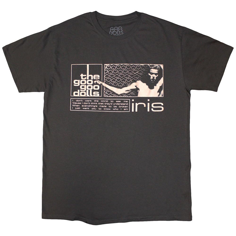 Rock Off officially licensed products The Goo Goo Dolls Iris T Shirt M Charcoal