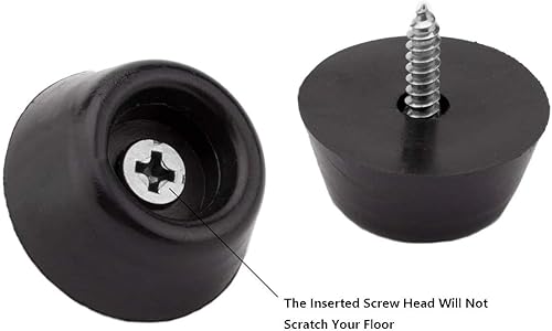 Miniatura 2 de 20 almohadillas redondas negras para muebles, patas antideslizantes para mesa, escritorio, silla, patas de sofá, deslizadores de muebles resistentes