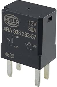 HELLA Relais 4RD 933 332-641 - 12V 5-polig Umschaltrelais Schwarz