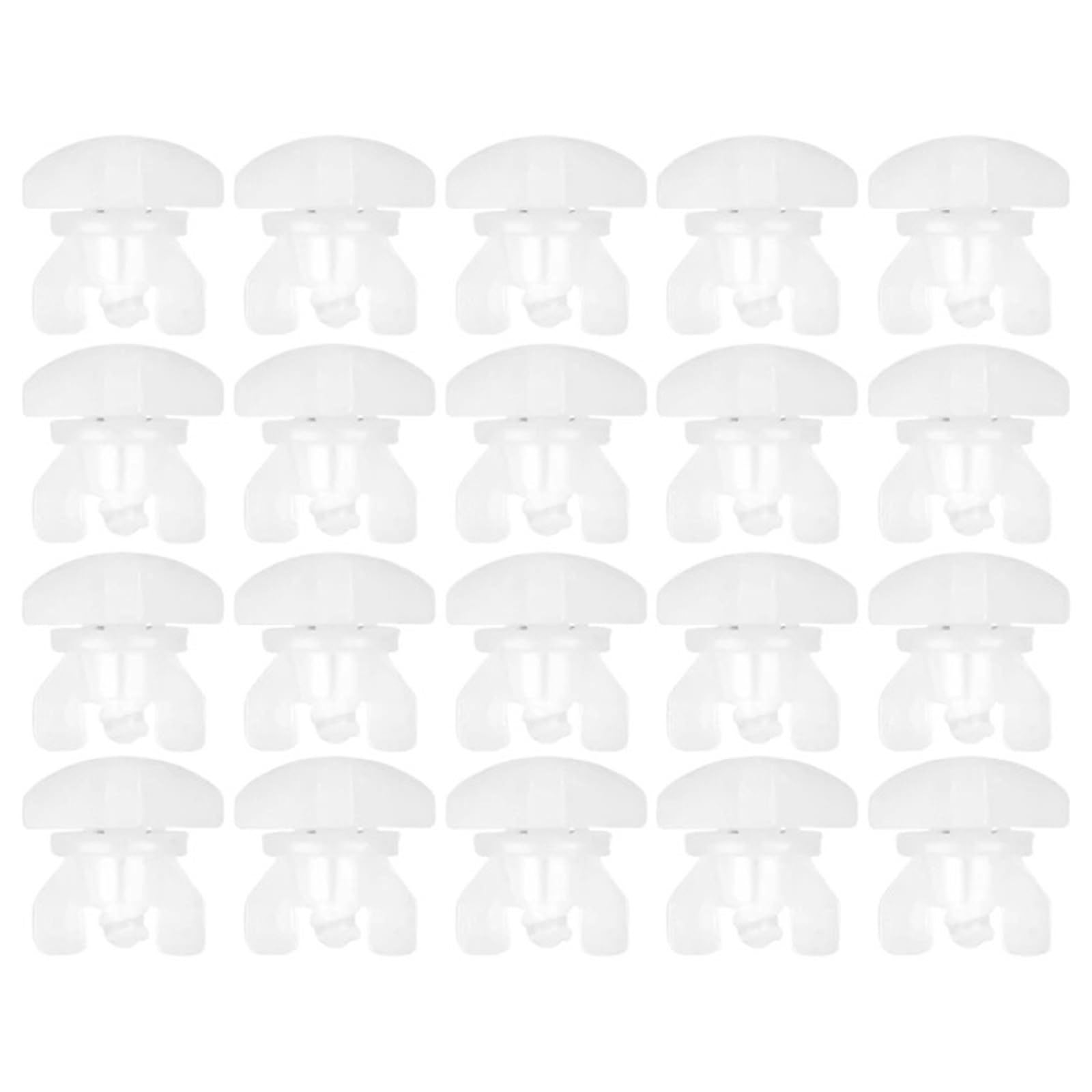 Curtain Track Gliders Set Of 20/40Pcs Plastic Curtain Track Stoppers Easy Installation Drapery Rails Sliding Gliders Fasteners(Set 1)