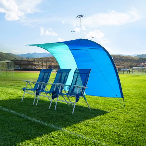 Shibumi Park Vista Sun Shade Canopy Portable Pop Up Sun Shelter for Grass Freestanding Lightweight Backyard & Outdoor Shade Tent for Sports Sidelines Soccer Parks & Playgrounds 1-4 People