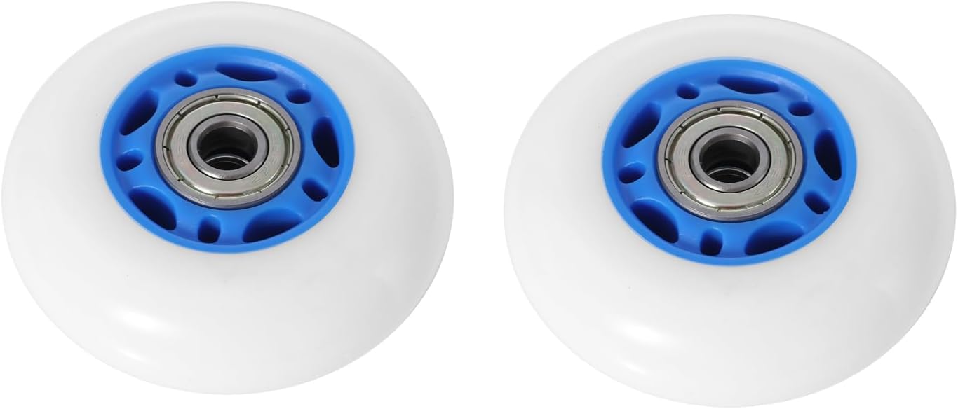 KAMIER Rip Stik 68mm x 24mm Wheels Replacement for Razor RipStik Ripster Ripsurf Caster Board RipRider FlashRider PowerRider 360 Caster Trike Kids Scooter Skateboarded CasterBoard Parts Blue (2 Pack)
