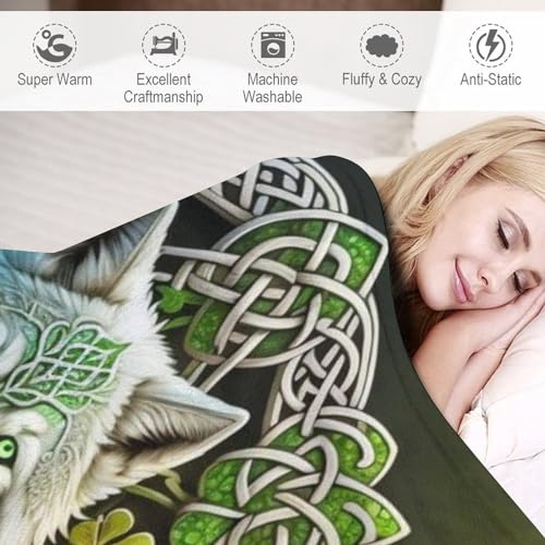 Couverture loup impression 3D pour vos soirées cocooning sur le canapé - 4