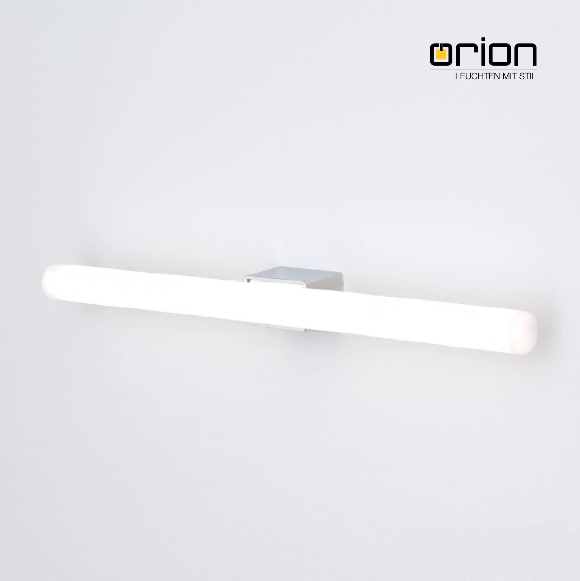 ORION LIGHTSTYLE Portalámparas S14d para lámparas lineales (70 x 47 x 40 mm), 230 V, base de metal compatible con bombillas LED, máx. 60 W S14d 500 mm Linestra, metal, cromo