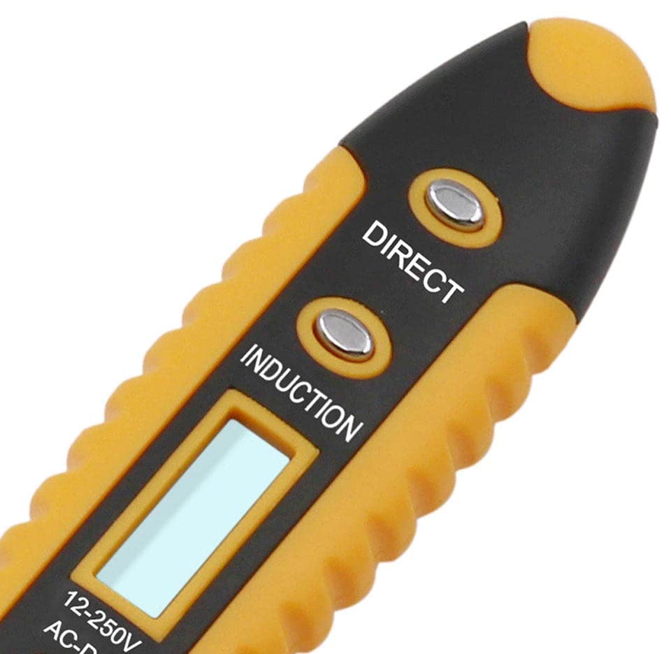 Image of 12-250V AC DC Voltage Detector Electric Indicator Tester Pen Tester Meter Volt Current Electric Test Pencil With LED Light