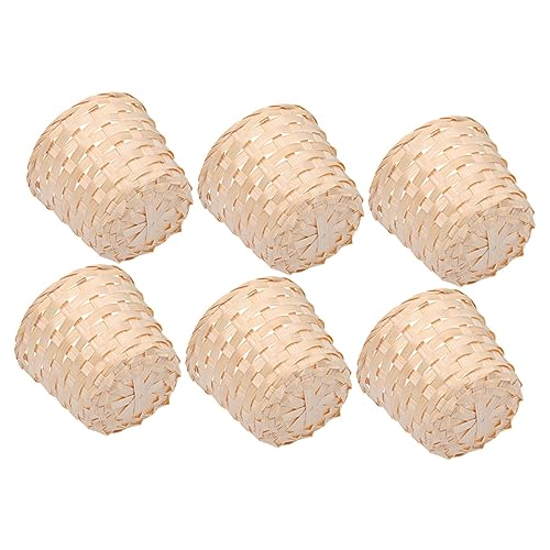 OKUMEYR 6Pcs Storage Basket Multipurpose Organizer for Sundries Snacks and Large Capacity Woven Baskets for Home Office Dining Room Use