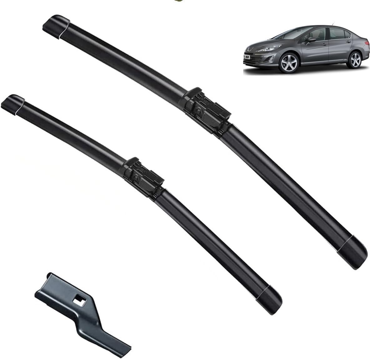 YIXINYI 2 Pcs Front Windscreen Wiper Blades for Peugeot 408 MK1 2010-2014 30"+26", Windshield Wipers Exact Match Replacement Consistent All Climate Efficiency
