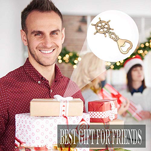 Artisan-SH Rudder Flesopener - Cool Beer Opener, Sailor Boat Voyage Gift, gepersonaliseerde flesopener met prachtige verpakking, kan worden gebruikt voor feesten, feesten, bars, collecties (goud) - Image 8