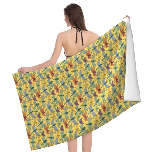 Toalla de playa de secado rápido y muy cómoda con estampado colorido 4