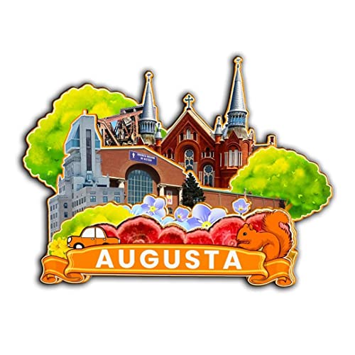 Imán Decorativo de Madera Augusta Georgia USA miniatura 1