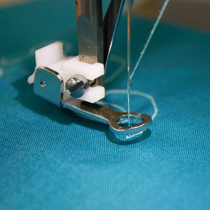 Image of ZENITH Darning White Pressure Foot Snap on Type for Automatic Electric Low Shank Sewing Machines Suitable for Usha Janome Brother Singer etc Steel Finish (Darning White)