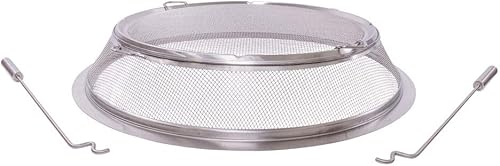 Solo Stove Pantalla de chispa de acero inoxidable Yukon para hogueras con gremios, protector de malla protectora de malla para fogatas de patio