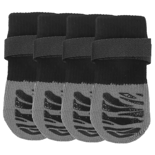 Yardwe 4Piezas Calcetines Antideslizantes para Perros Pequeños Pack De Calcetines Portátiles Impermeables y Transpirables Protección para Patas De Mascotas Interiores y Exteriores
