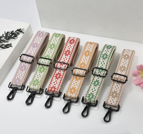 Image of Crossbody Straps for Purses Silver Hardware Purse Strap Wide Shoulder Strap Adjustable Replacement