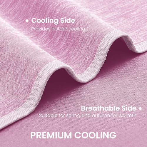 Image of TOPCEE Cooling Blanket(60 inchx90 inchTwin Size)for Night Sweats Absorbs Heat to Keep Adults, Children Cool on Warm Nights, Q-Max 0.5 Cooling blankets for Hot Sleepers, Ultra-Cool Lightweight Blanket for Bed