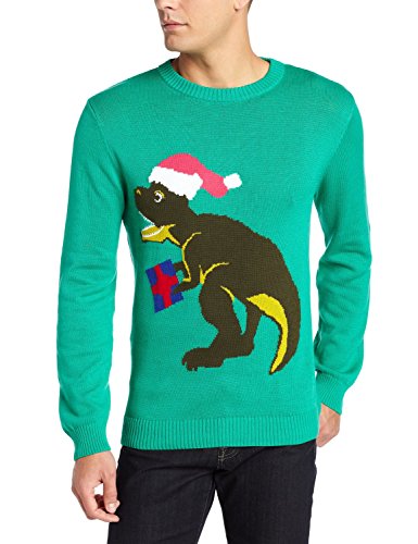 Alex Stevens Men's Santasaurus Rex Ugly Christmas Sweater