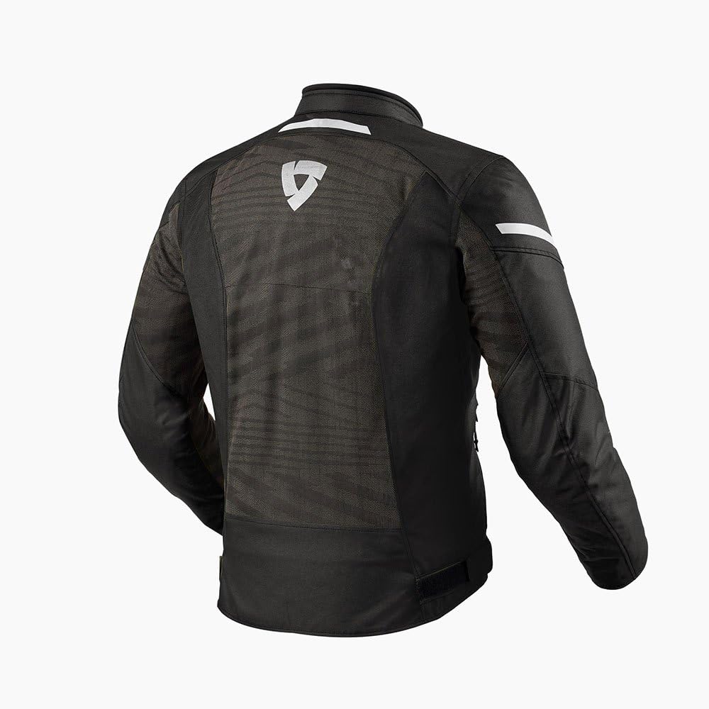 REV'IT! Revit Torque 2 H2O Giacca tessile moto, nero/bianco, M
