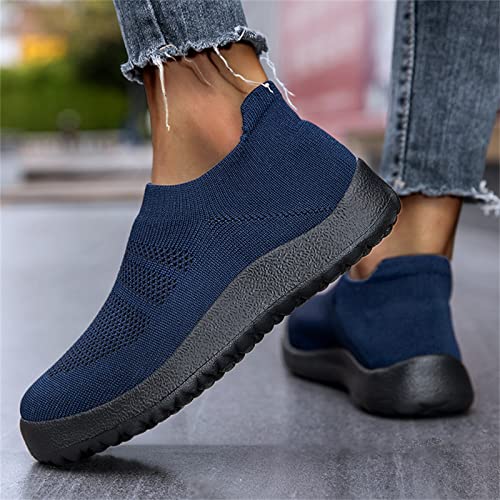 Women Running Shoes Lightweight Slip on Tennis Shoes Non Slip Gym Workout Wide Width Breathable Mesh Walking Sneakers2