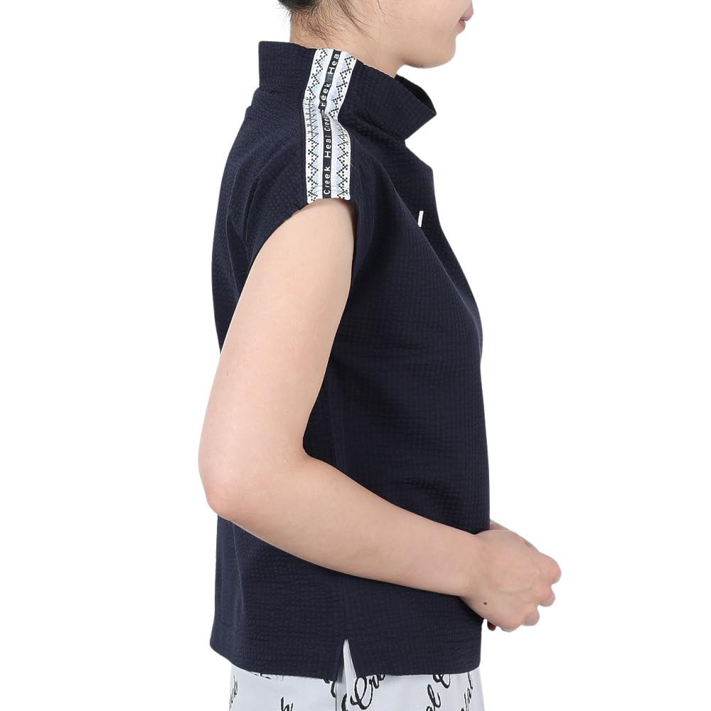 新品 ヒールクリーク ゴルフ レディース 半袖ハイネックTシャツ ハーフジップ Amazon.co.jp: ヒールクリーク（HEAL CREEK） モックネック