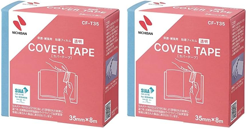 本日最終出品　フリーマット（カバー）　50 ハンドメイド Amazon | ニチバン カバーテープ 透明 35mm×8m CF-T35 (× 2) | 両面