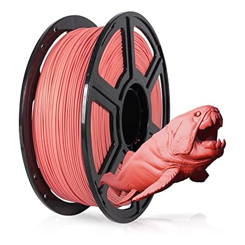 FLASHFORGE Macaron PLA Filament 1.75mm, Colorful PLA 3D Printer Filament, Dimensional Accuracy +/- 0.02mm, 3D Printer in Vacuum Pack (1KG, Light Coral) Cover