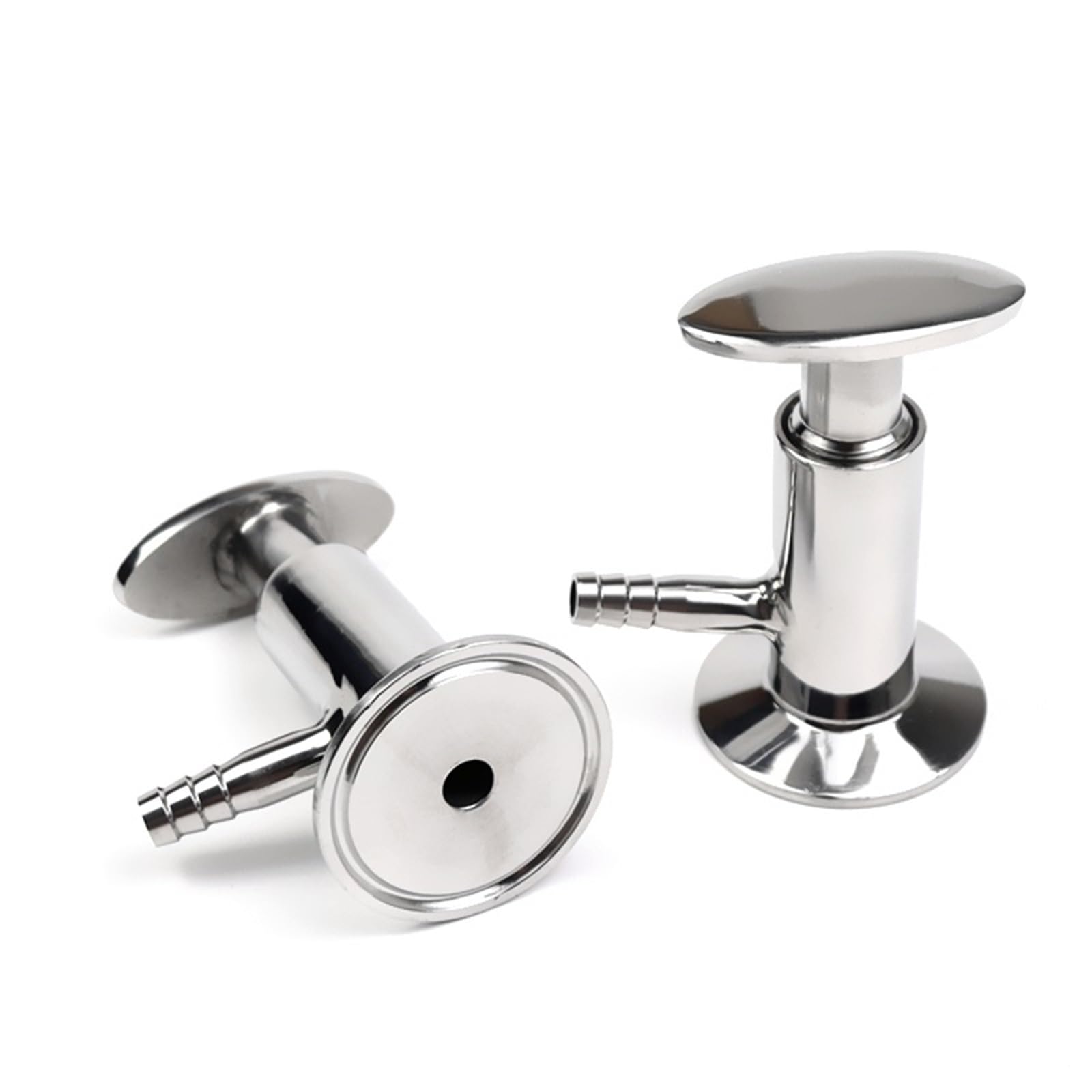 Válvula de muestreo SS304 con virola de 50.5mm para evitar fugas en mangueras de 10mm