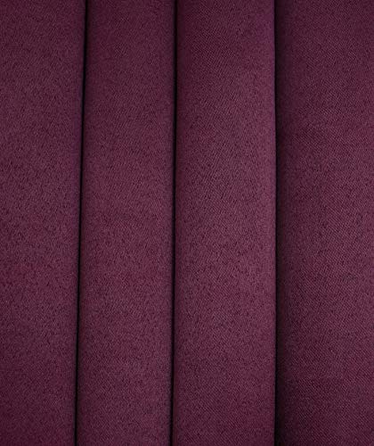 Image of Premium Blackout Solid Curtain for Home 100% Opaque Curtains for Door 7 Feet,Pack of 3,Wine