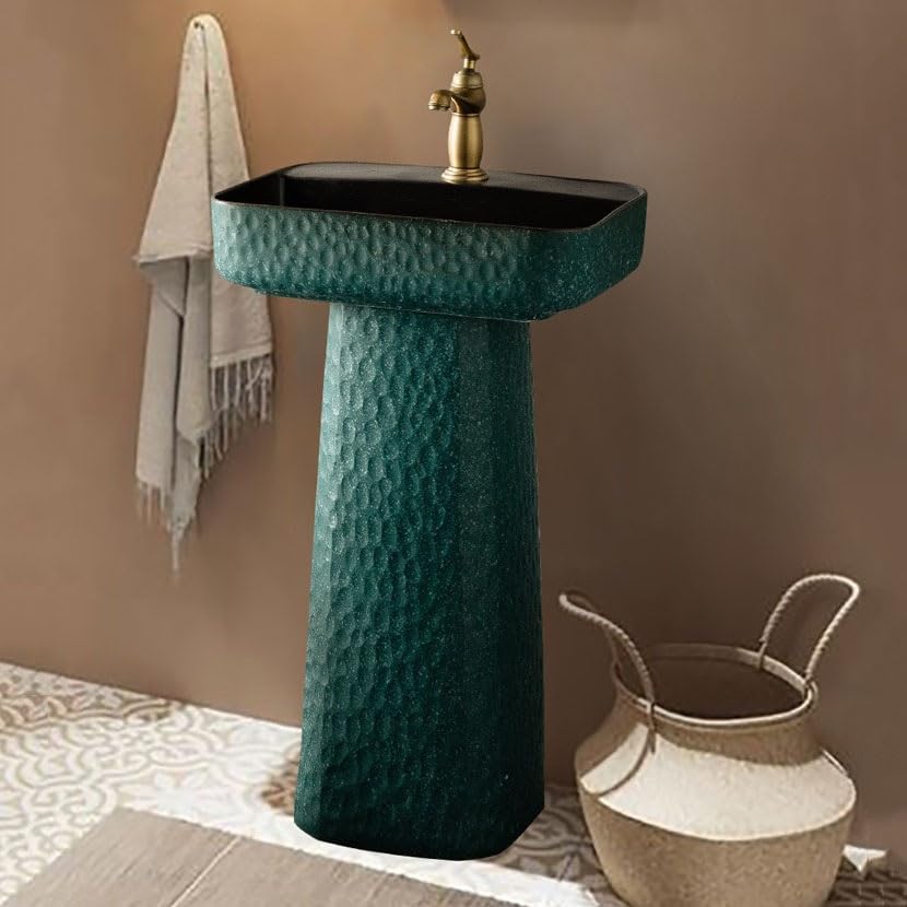 Umywalka Nablatowa, 2-Częściowa, Stojąca, Prostokątna, Ceramiczna, Z Baterią I Odpływem,B-One Size