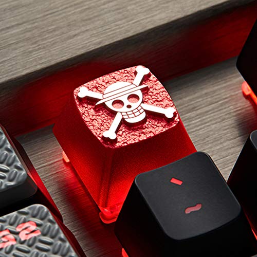 Image of ZOMOPLUSxONEPIECE Custom Keycap,1pc Keycap for Mechanical Keyboard,Anime Flag Keycap for ESC Key,Suitable for Cherry Gateron Mechanical Switches (Luffy)