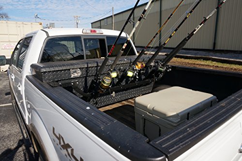 Viking Solutions Fixed Truck Bed Fishing Rod Rack, Multicolor - Thumbnail 2
