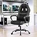 PayLessHere Gaming Chair Ergonomic Office Chair Computer Chair with Lumbar Support Ergonomic Pu Leather Adjustable Height Executive Chair for Women Men and Adults (Classic, Black)