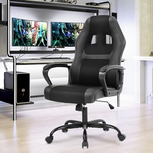 BestOffice-Office-Chair-PC-Gaming-Chair-Cheap-Desk-Chair-Ergonomic-PU-Leather-Executive-Computer-Chair-Lumbar-Support-for-Women-Men - Izzgadgets.com