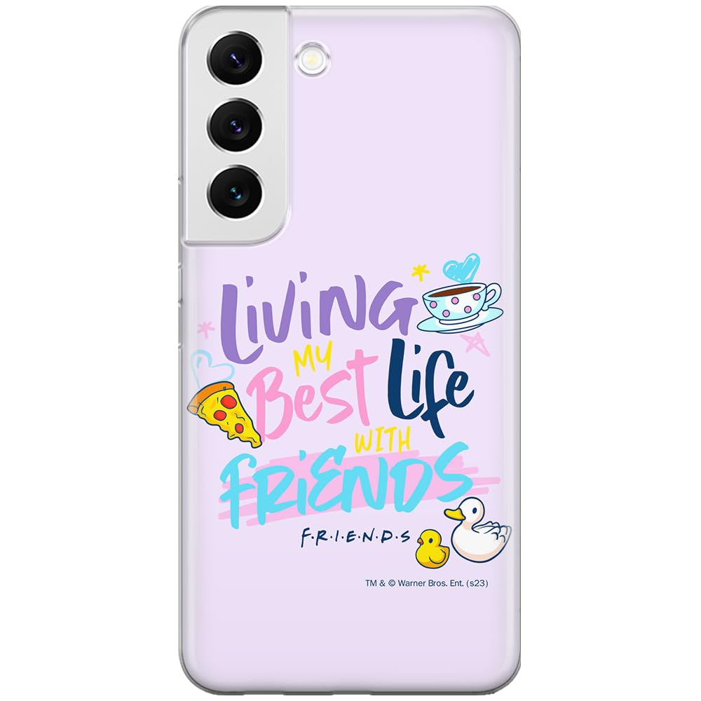 ERT GROUP mobile phone case for Samsung S22 original and officially Licensed Friends pattern 024 optimally adapted to the shape of the mobile phone, case made of TPU