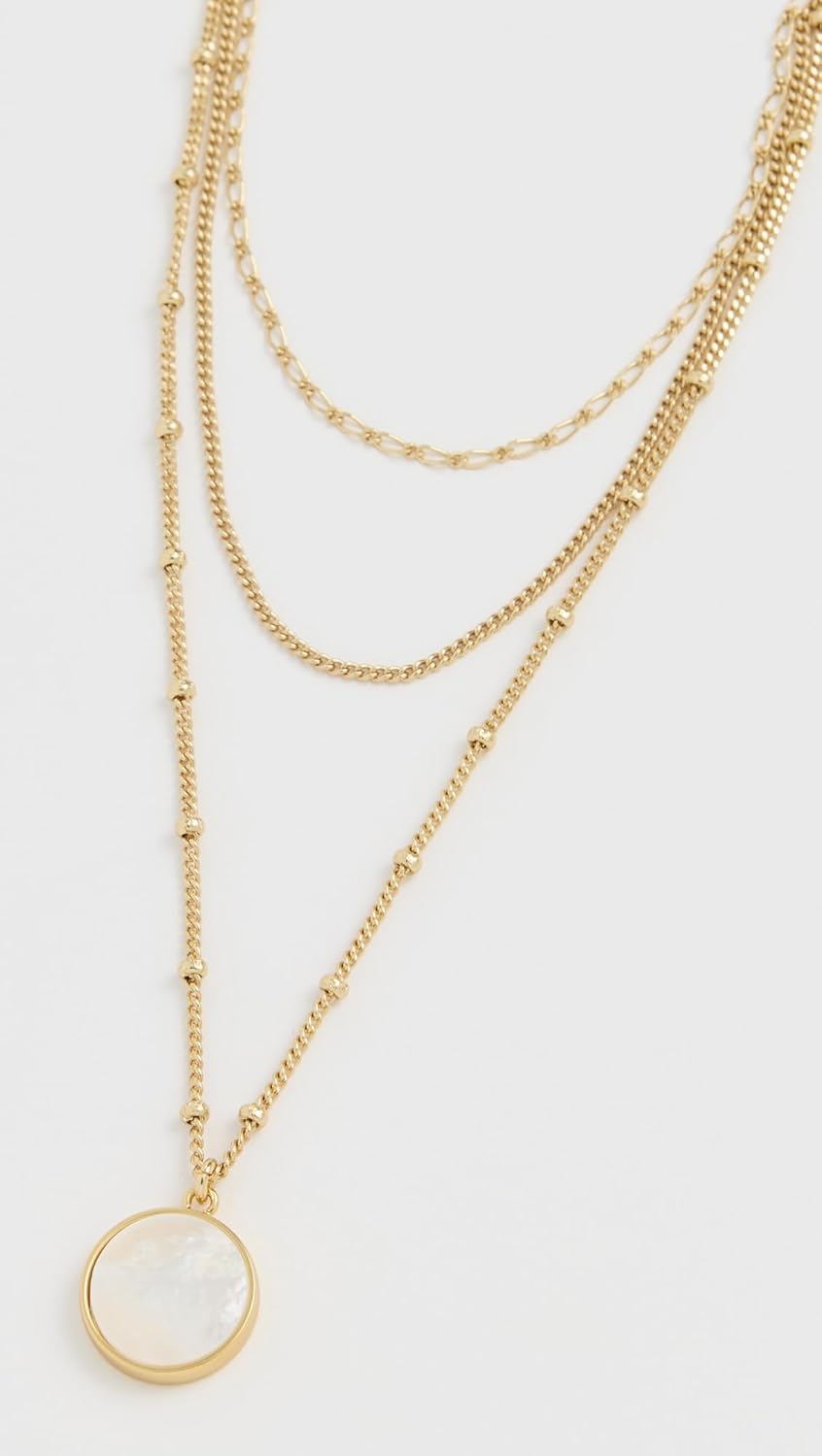 Madewell Women's Three-Pack Mother of Pearl Necklace Set