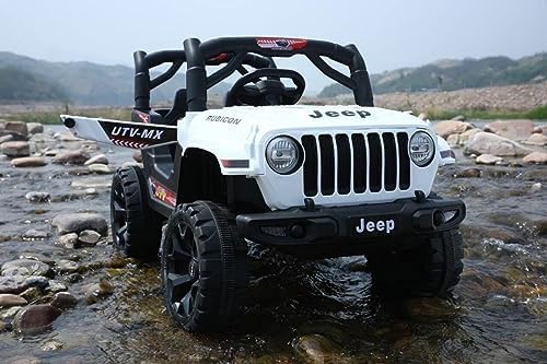 Electric Ride on Jeep for Kids with Music, Led Lights, Swing, Remote and 12V Battery Operated Car for1 to 4 Years Children to Drive... main image 1