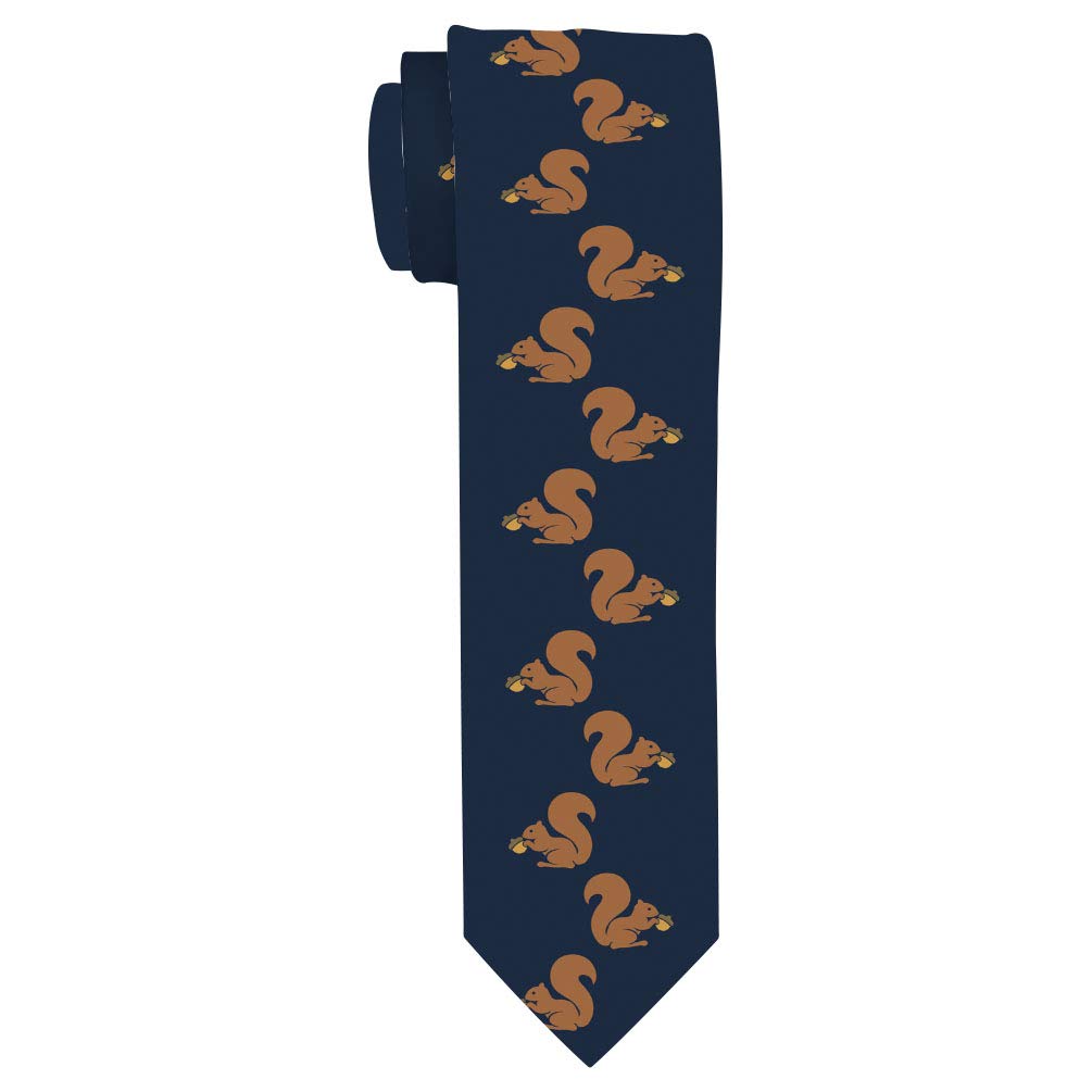 ThisWear Funny Squirrel Gifts for Men Squirrel Tie Squirrel Office Gifts Squirrel Gag Gifts Squirrel Necktie