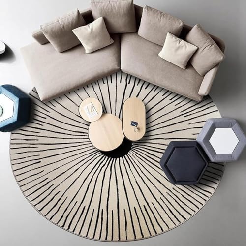 Image of Sifa Carpet Modern Round Area Rug - Hand-Tufted with 100% NZ Wool, Thick & Soft Circular Carpet for Living & Dining Room, Weight -72 Pund, Size-11x11 Feet (132x132 Inch Round)