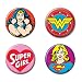 Ata-Boy DC Comics Originals Wonder Woman and Supergirl Set of 4 1.25" Collectible Buttons